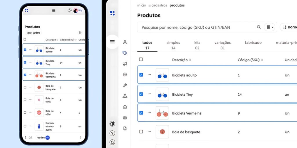 Painel administrativo da Tray com integração para marketplaces no eCommerce.